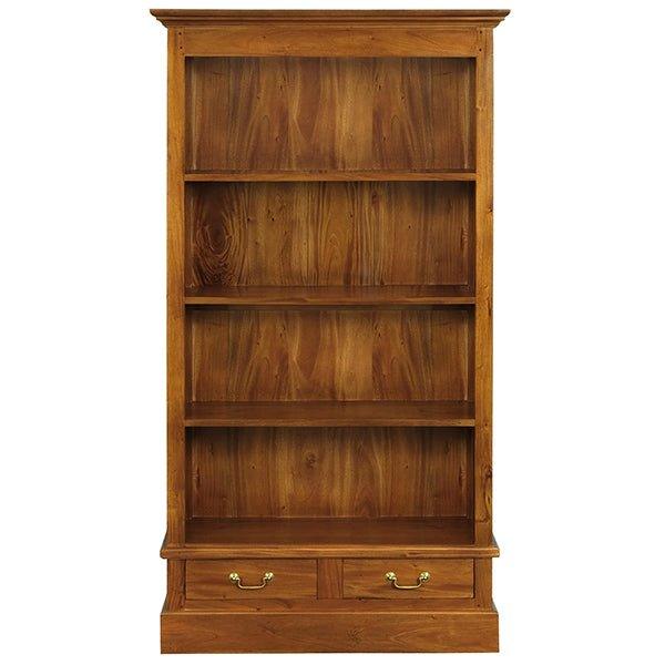 Tasmania 2 Drawer Bookcase (Light Pecan) - BookcaseBC 002 PN (LP)754169306328 1