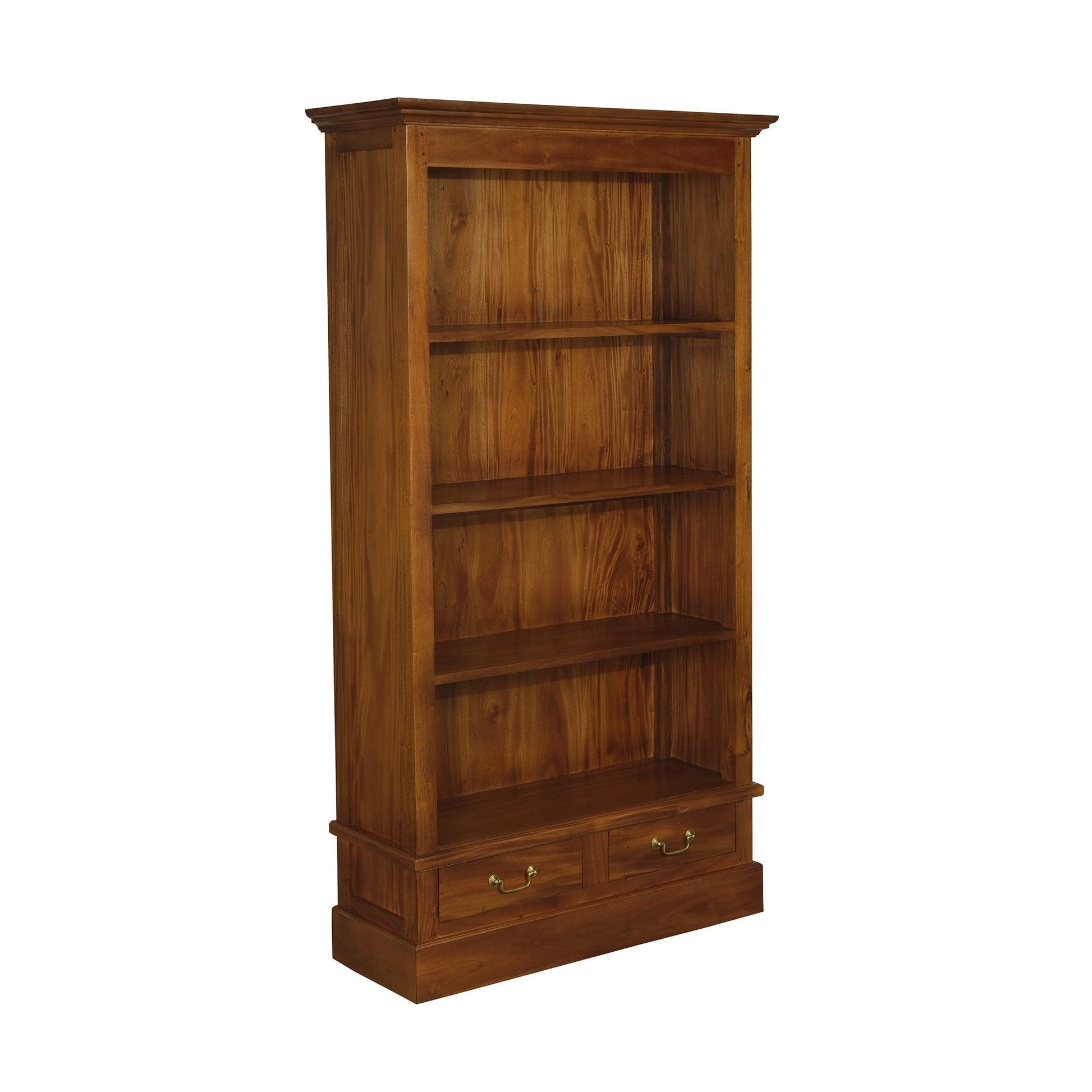 Tasmania 2 Drawer Bookcase (Light Pecan) - BookcaseBC 002 PN (LP)754169306328 2