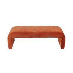 The Curve Bench Ottoman - Caramel Velvet - Ottoman329239320294126998 5