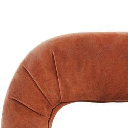 The Curve Bench Ottoman - Caramel Velvet - Ottoman329239320294126998 4