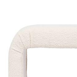 The Curve Bench Ottoman - White Boucle - Ottoman329249320294127001 7