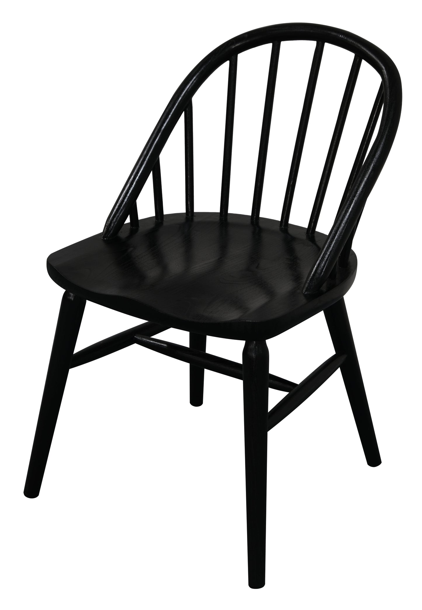 Vera Solid Oak Dining Chair - Set of 2 (Black) - Dining ChairsCH 050 OVR Set of 2 (B)754169496777 4